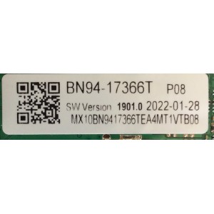 MAIN PARA SMART TV SAMSUNG 4K RESOLUCION ( 3840x2160 ) UHD / NUMERO DE PARTE BN94-17366T / BN41-02844E / BN9417366T / 17366T / BN97-19587L / PANEL CY-SA043HGNV1H / DISPLAY BN96-52421A / BN9652421A / MODELO UN43AU8000FXZA DA06